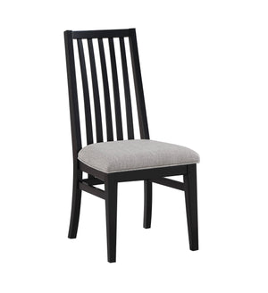 Isadora Chaise sans bras – noir, gris