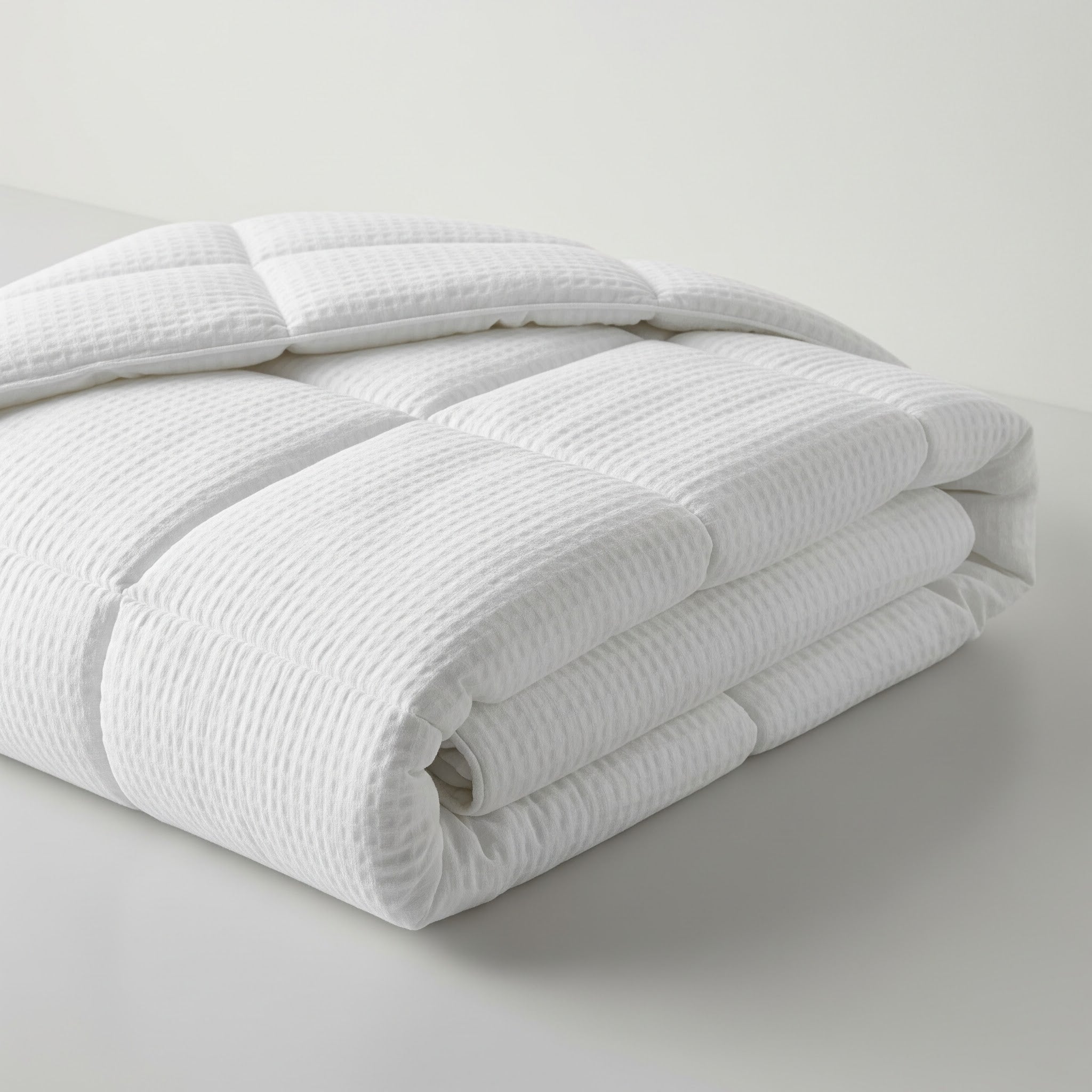 Cotton House Seersucker Full Duvet - White