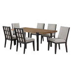 Freye 7-Piece Dining Set - Black, Brown