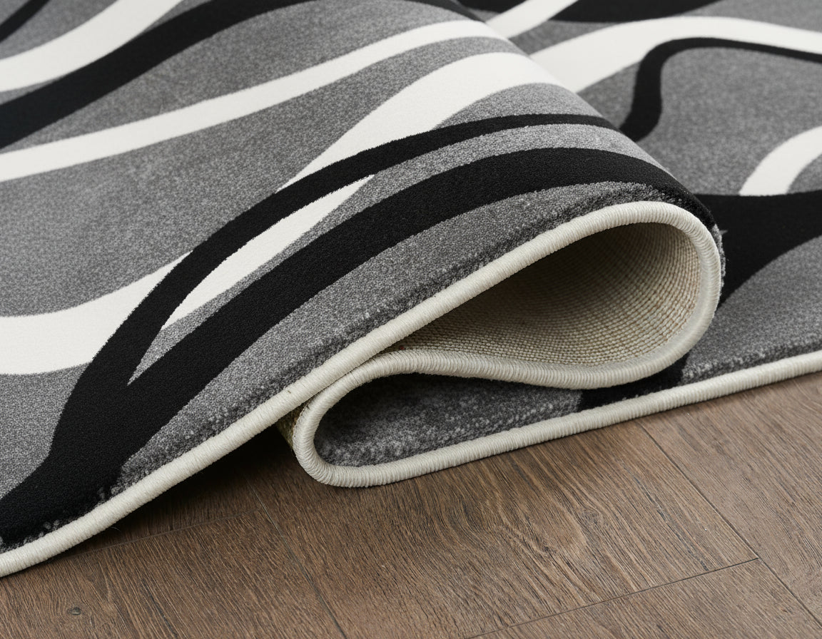 L2 Decor Diamond Area Rug 8' x 11' - Grey