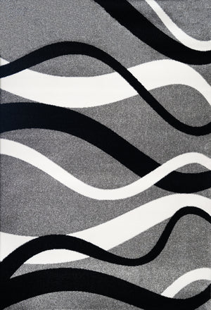 L2 Decor Diamond Area Rug 8' x 11' with Underpad - Grey