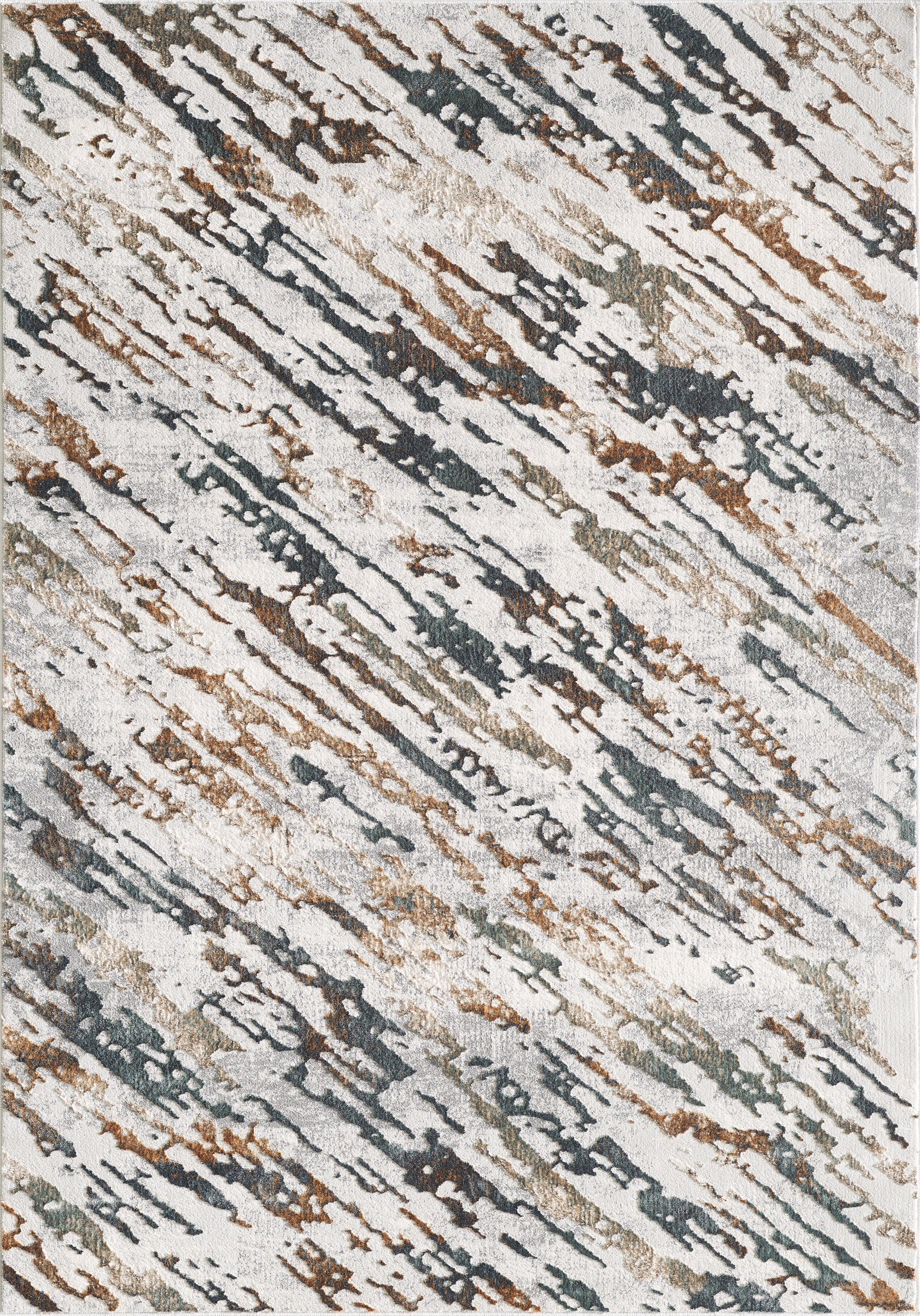 L2 Decor Emojy Area Rug 8' x 11' with Underpad - Cream, Blue