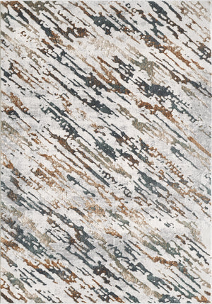 L2 Decor Emojy Area Rug 8' x 11' with Underpad - Cream, Blue