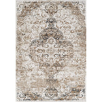 L2 Decor Emojy Area Rug 7' x 10' with Underpad - Cream