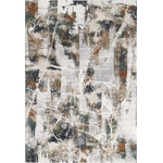 L2 Decor Emojy Area Rug 5' x 8' with Underpad - Grey, Cream
