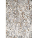 L2 Decor Emojy Area Rug 8' x 11' with Underpad - Dark Grey, Cream