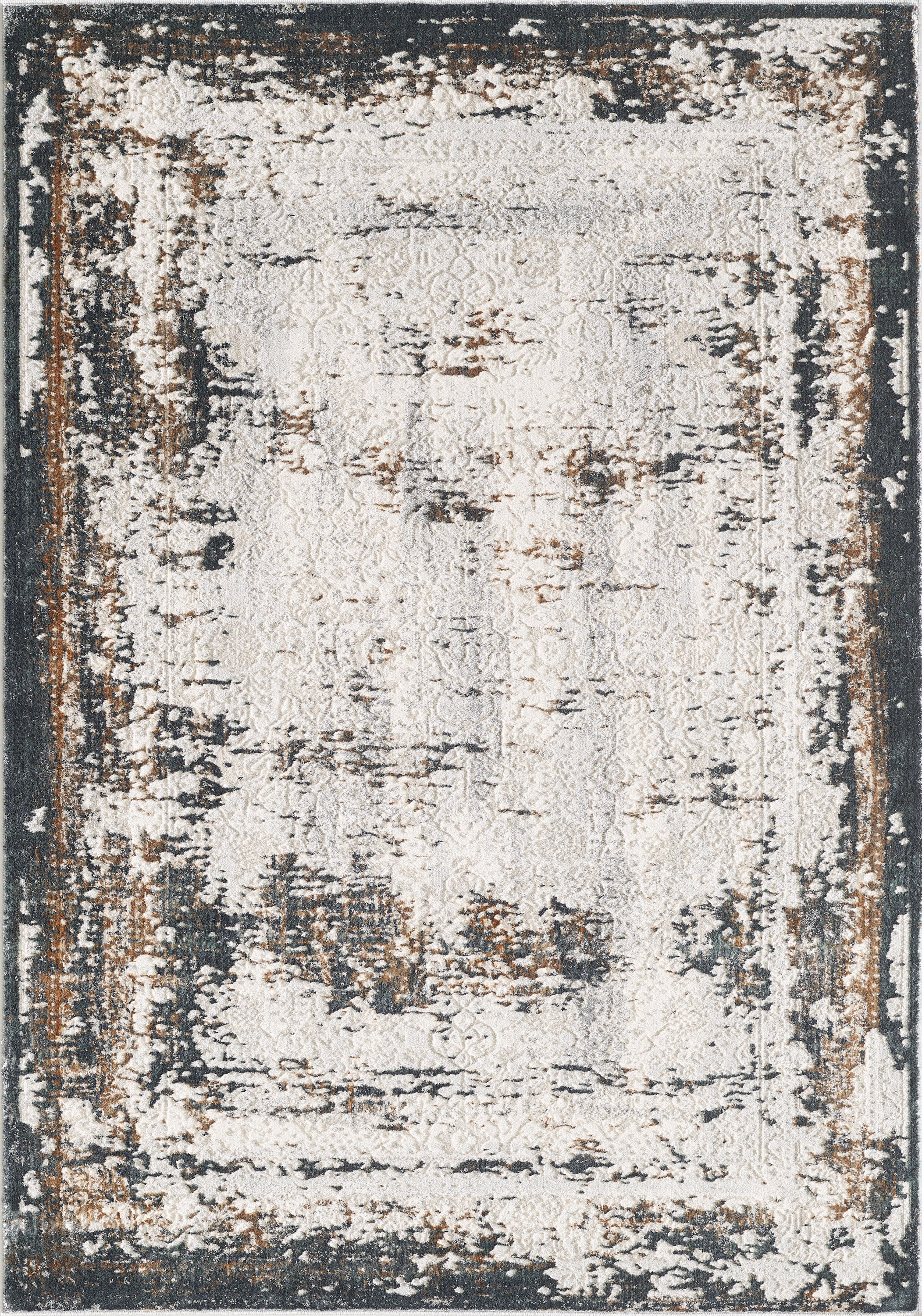 L2 Decor Emojy Area Rug 7' x 10' - Cream, Grey