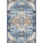 L2 Decor Emojy Area Rug 8' x 11' with Underpad - Blue