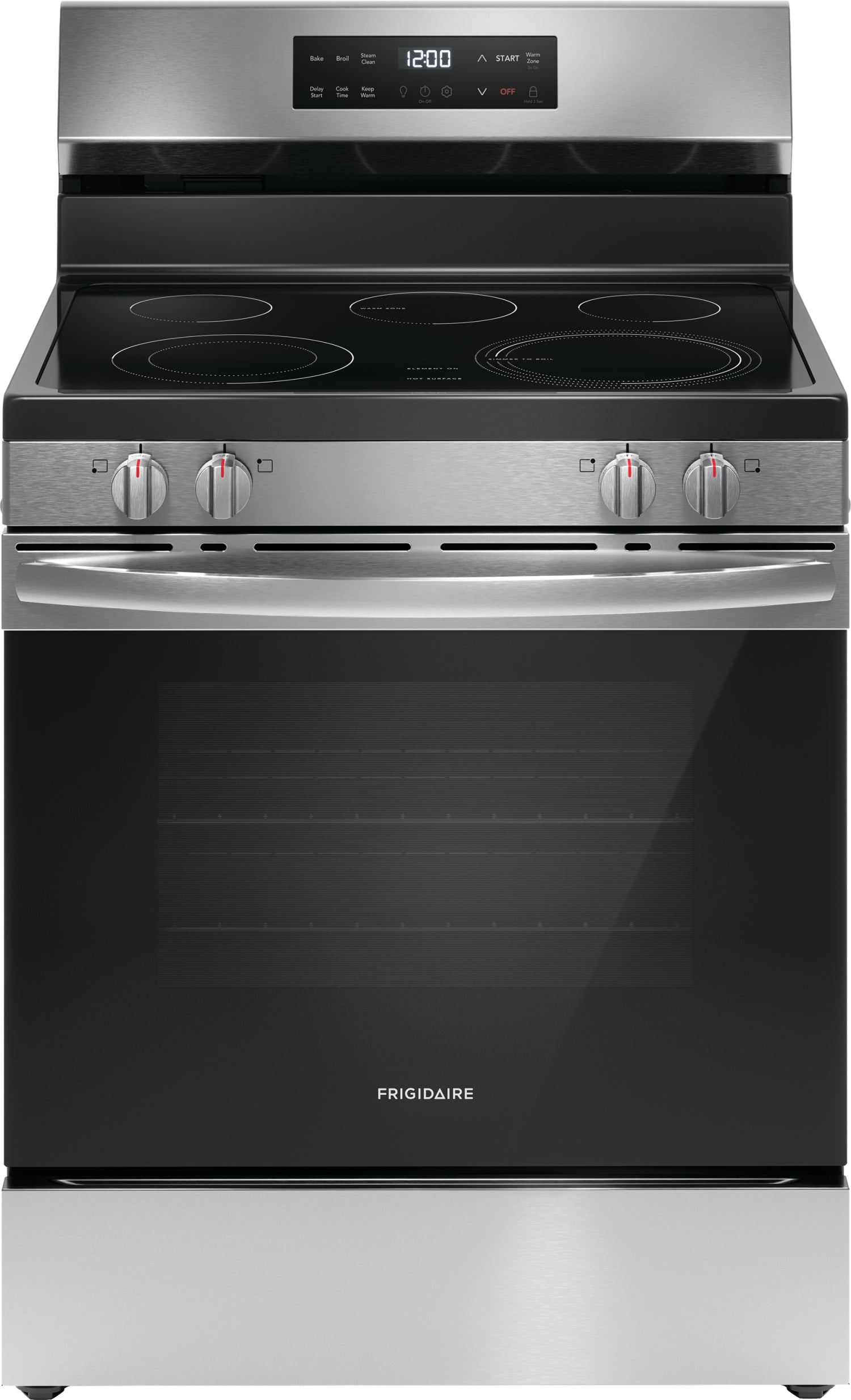 Frigidaire Stainless Steel 30" Freestanding Electric Range with EvenTemp™ (5.3 Cu.Ft) - FCRE306CAS