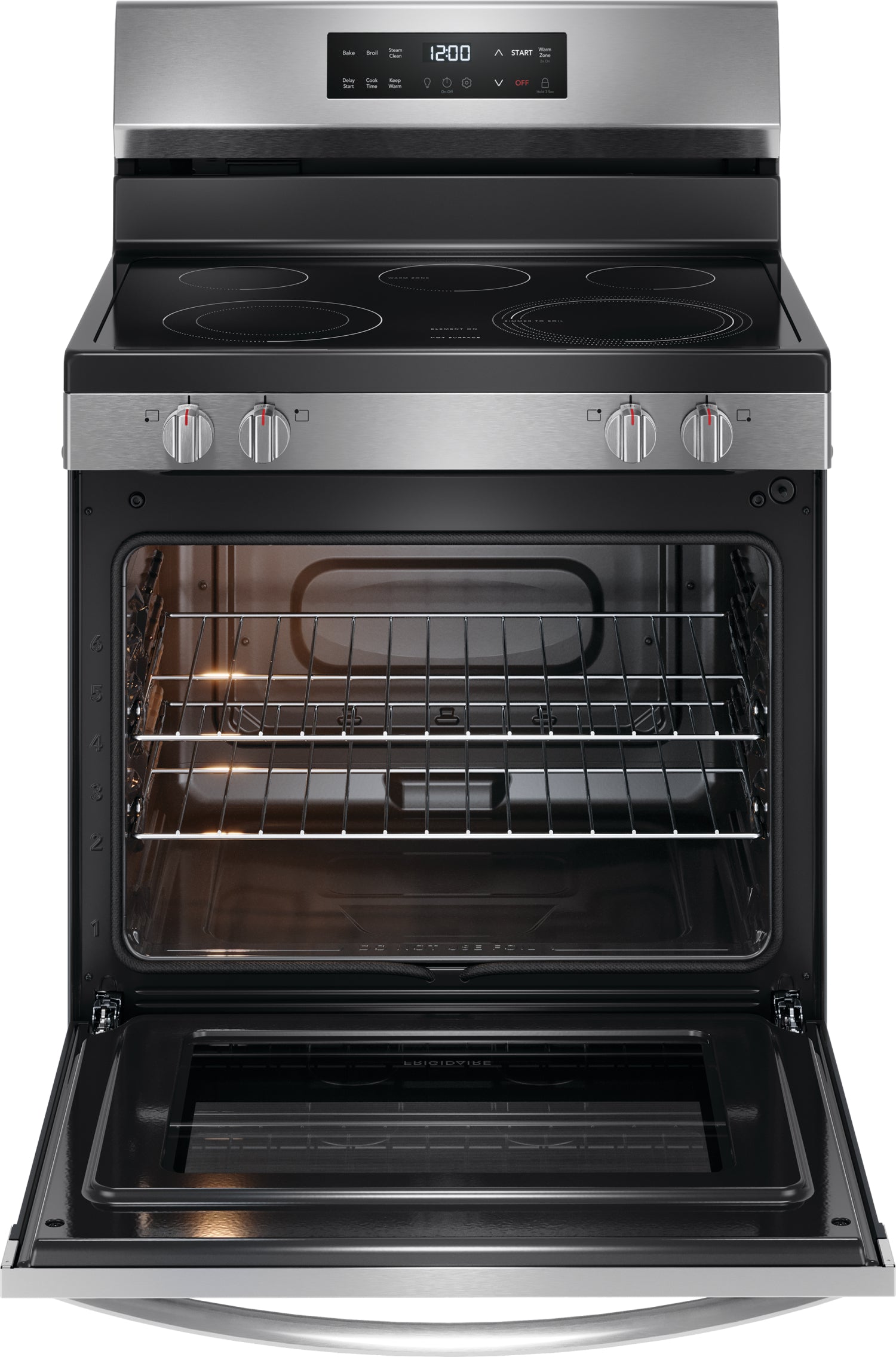 Frigidaire Stainless Steel 30" Freestanding Electric Range with EvenTemp™ (5.3 Cu.Ft) - FCRE306CAS