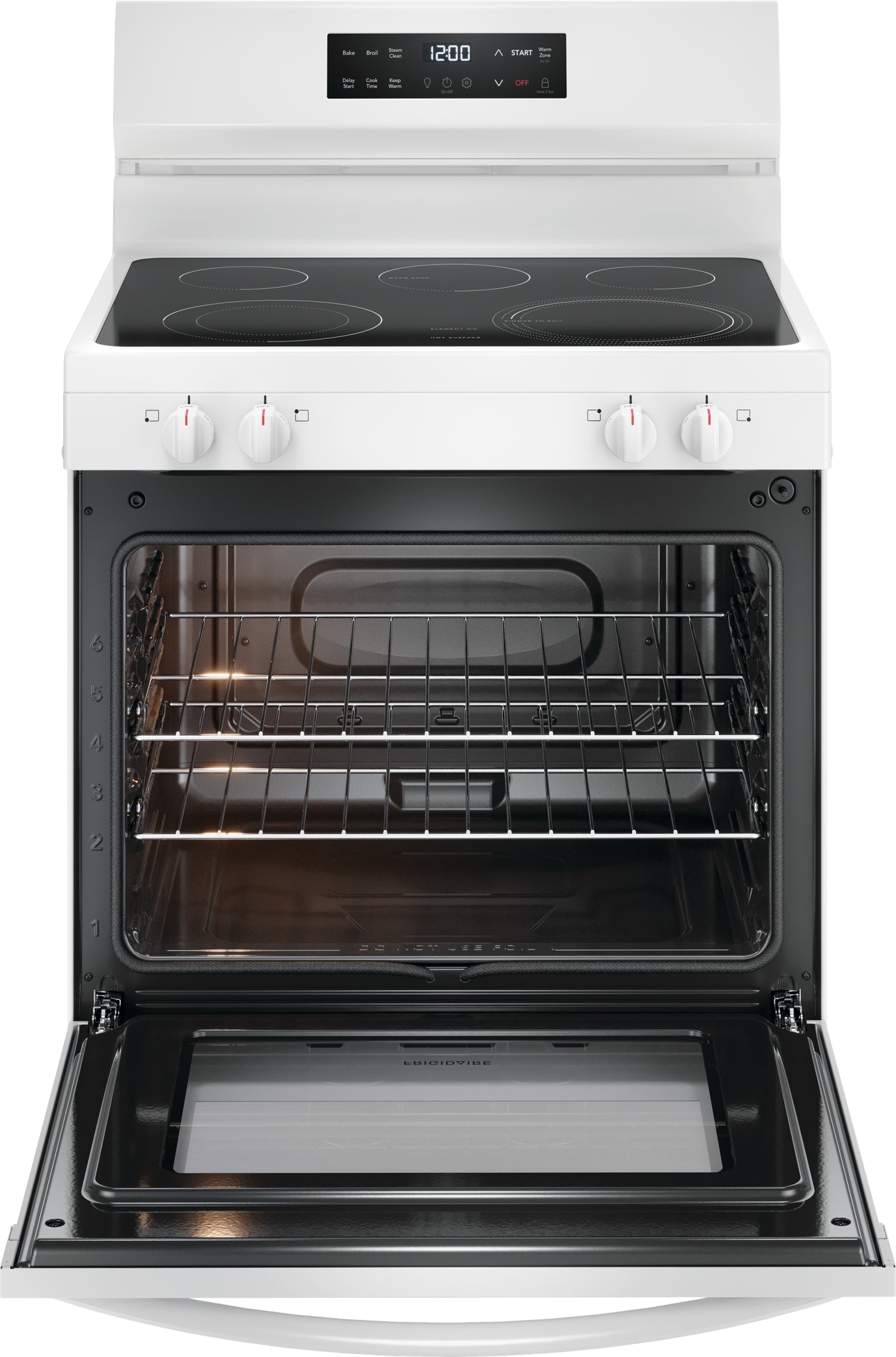 Frigidaire White 30" Electric Range with EvenTemp™ (5.3 Cu.Ft) - FCRE306CAW
