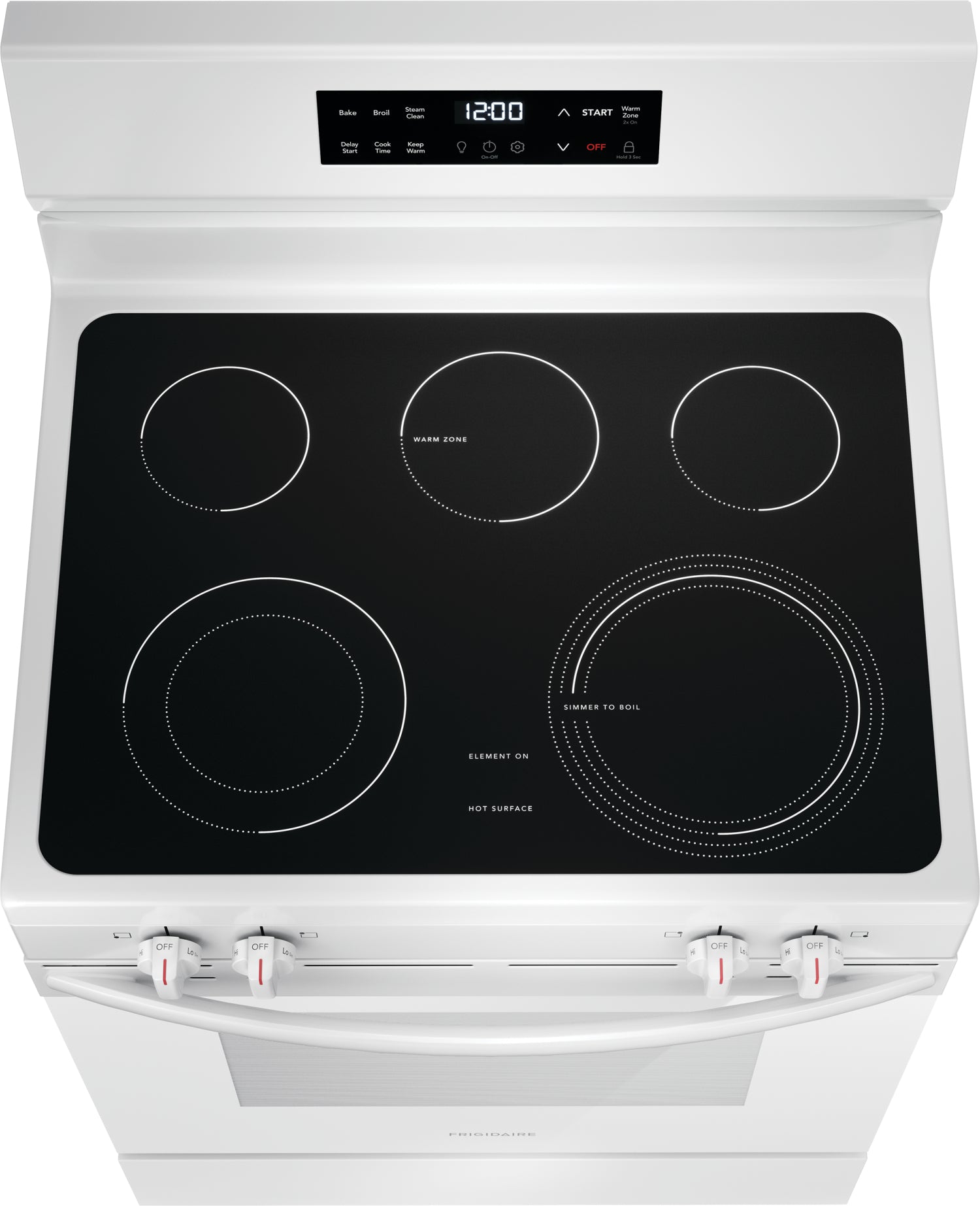 Frigidaire White 30" Electric Range with EvenTemp™ (5.3 Cu.Ft) - FCRE306CAW