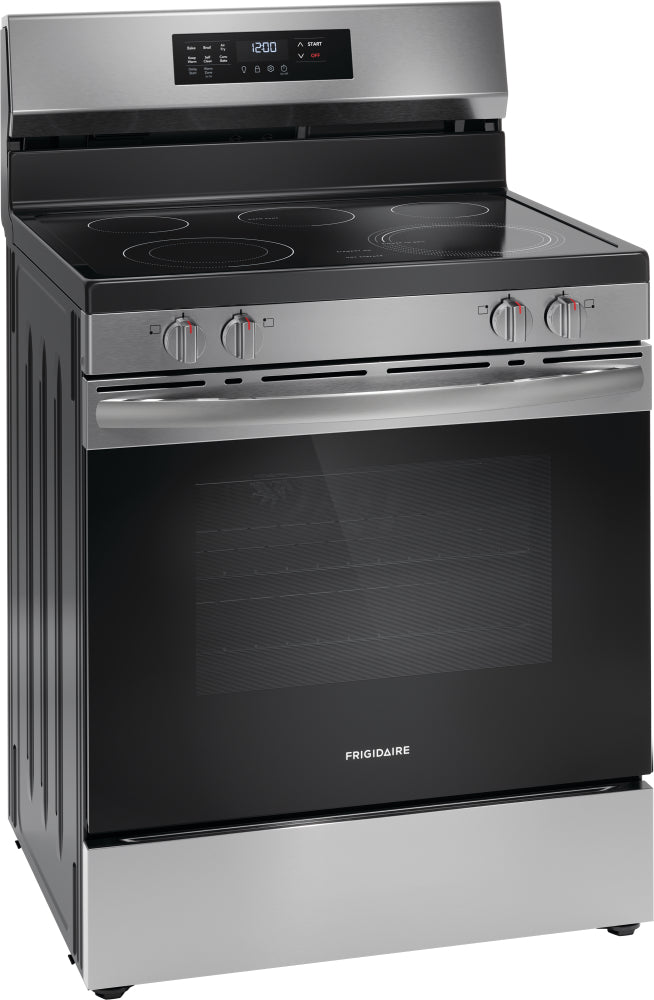 Frigidaire Stainless Steel 30" Freestanding Electric Range with Air Fry (5.3 Cu. Ft.) - FCRE308CAS