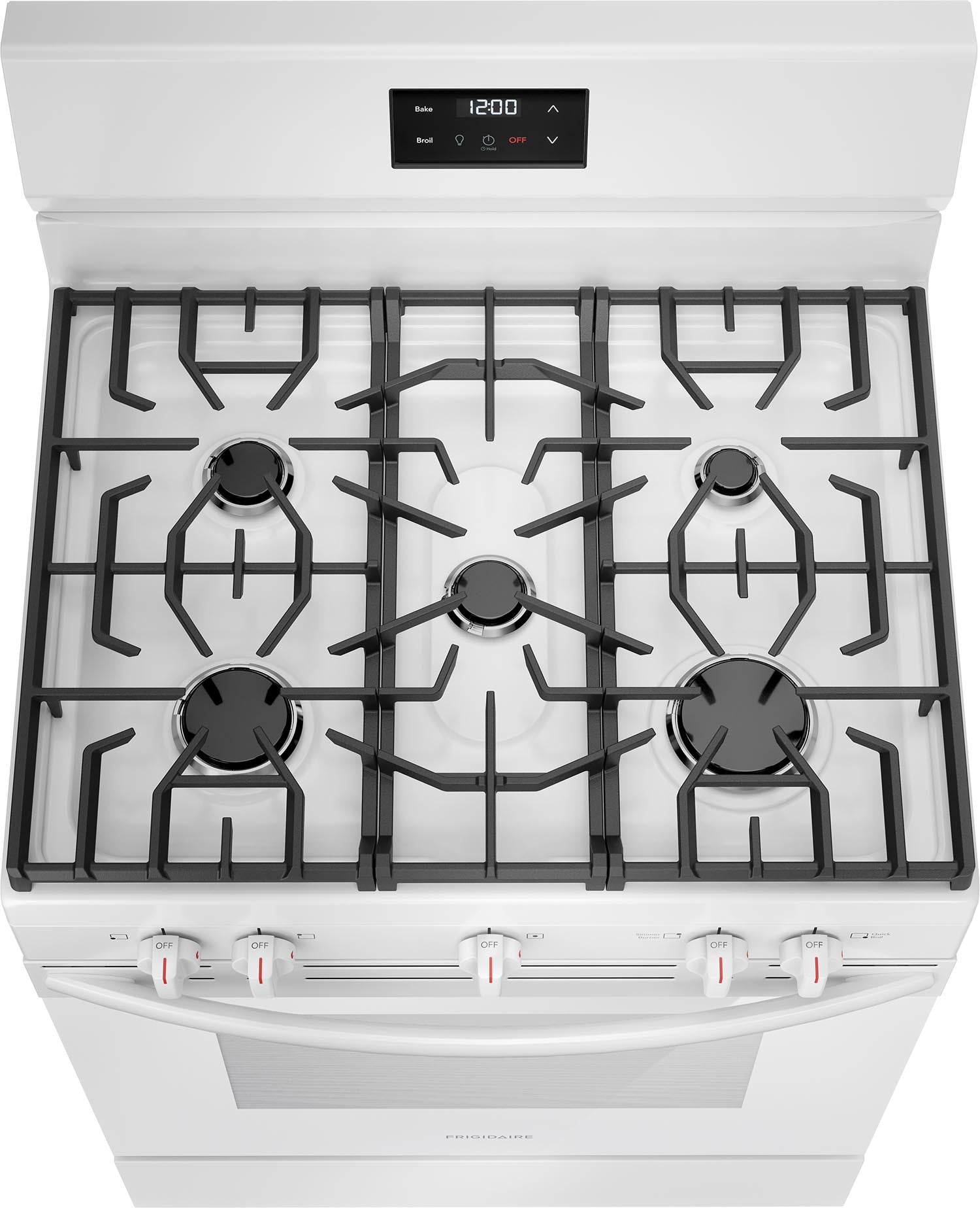 Frigidaire White 30" Gas Range (5.1 Cu. Ft) - FCRG3052BW