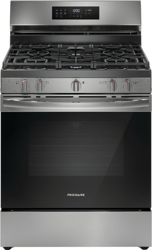 Frigidaire Cuisinière au gaz autonome 5,1 pi³ avec friture à air acier inoxydable FCRG3083AS