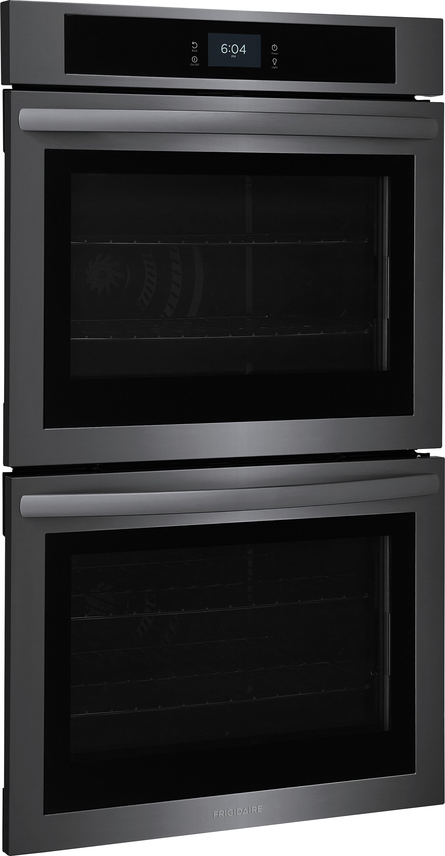 Frigidaire Black Stainless Steel 30" Double Wall Oven with Fan Convection (10.6 Cu. Ft) - FCWD3027AD