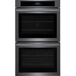 Frigidaire Black Stainless Steel 30" Double Wall Oven with Fan Convection (10.6 Cu. Ft) - FCWD3027AD
