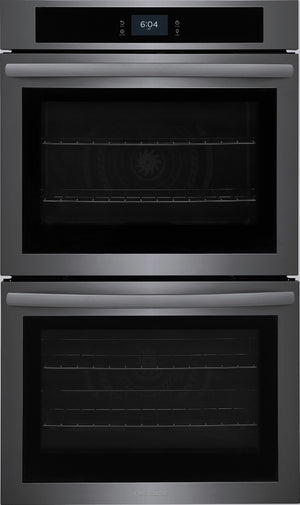 Frigidaire Four encastré double 10,6 pi³ avec convection par ventilateur 30 po acier inoxydable noir FCWD3027AD