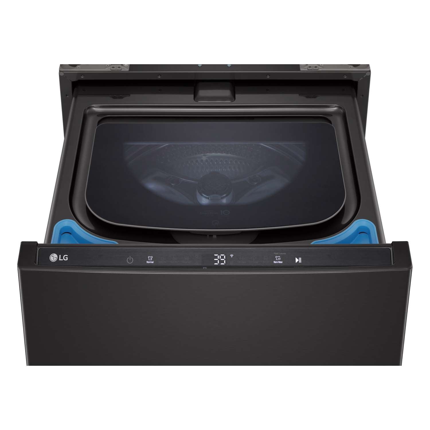 LG Black Steel 27'' LG SideKick™ Pedestal Washer (1 Cu. Ft) - WD300CB