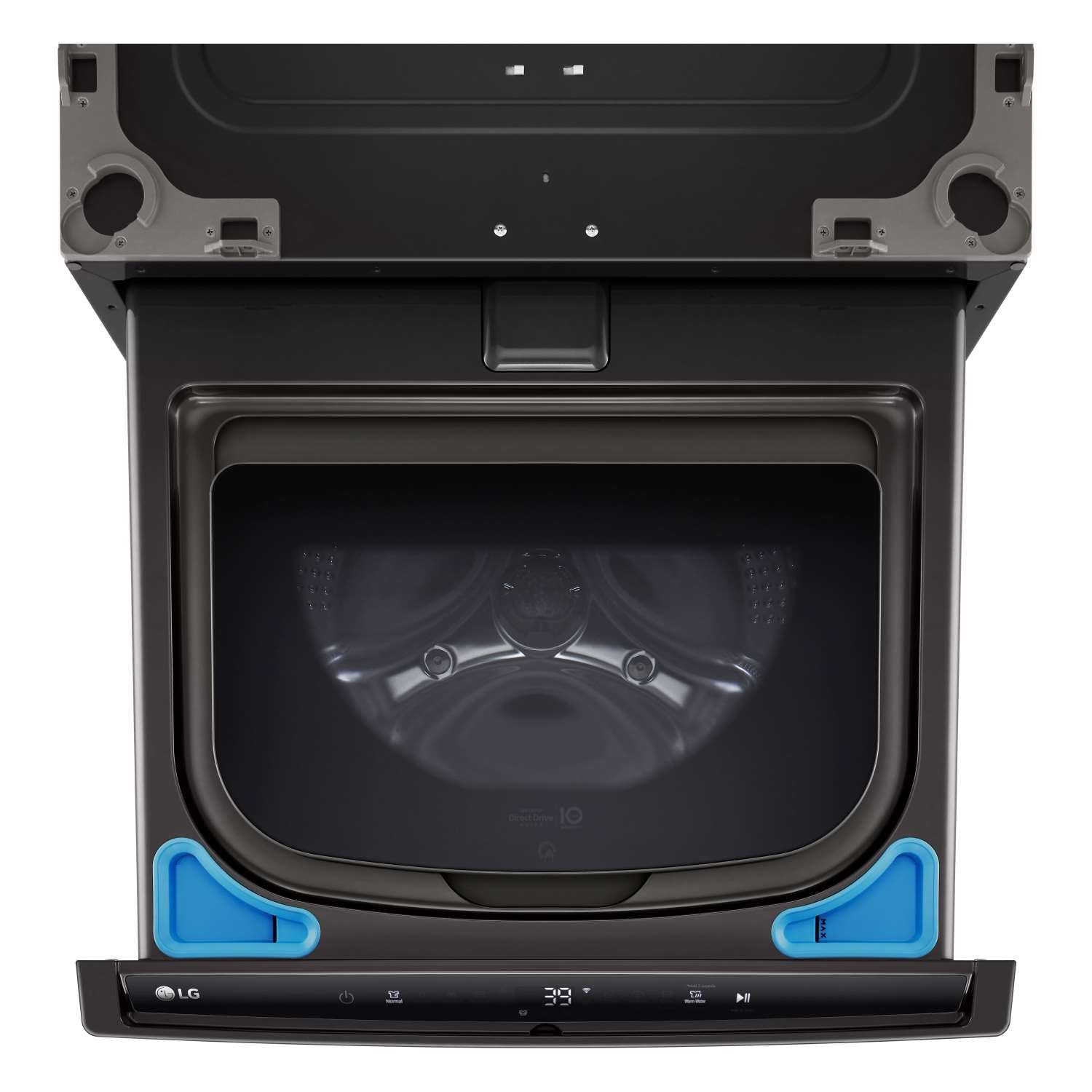 LG Black Steel 27'' LG SideKick™ Pedestal Washer (1 Cu. Ft) - WD300CB