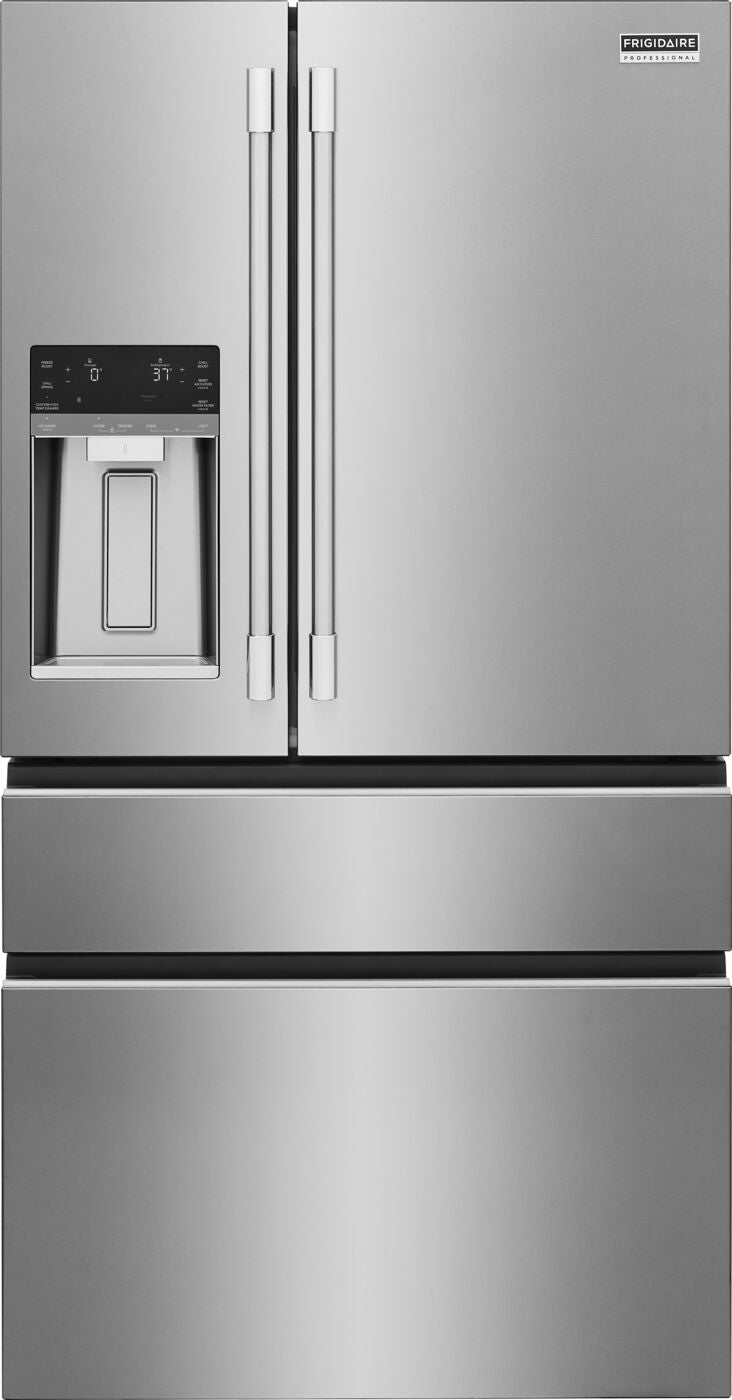 Frigidaire Professional 36" 21.4 Cu. Ft. Stainless Steel Counter-Depth 4-Door French Door Refrigerator - PRMC2290BF