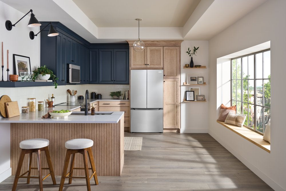 Frigidaire 35.3" 19.9 Cu. Ft. Fingerprint Resistant Stainless Steel Look Counter-Depth French Door Refrigerator - FRFG2011AV