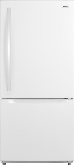 Frigidaire Réfrigérateur 18,7 pi³ de 30po avec congélateur en bas blanc – FRBE1925AW