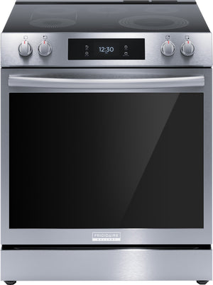 Frigidaire Gallery Cuisinière électrique 6,2 pi³ à commande frontale avec convection totale 30 po acier inoxydable Smudge-ProofMC GCFE306CBF