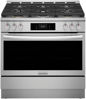 Frigidaire Gallery Cuisinière au gaz 4,6 pi³ avec convection totale 35,8 po inoxydable Smudge-Proof® GCFG3661AF