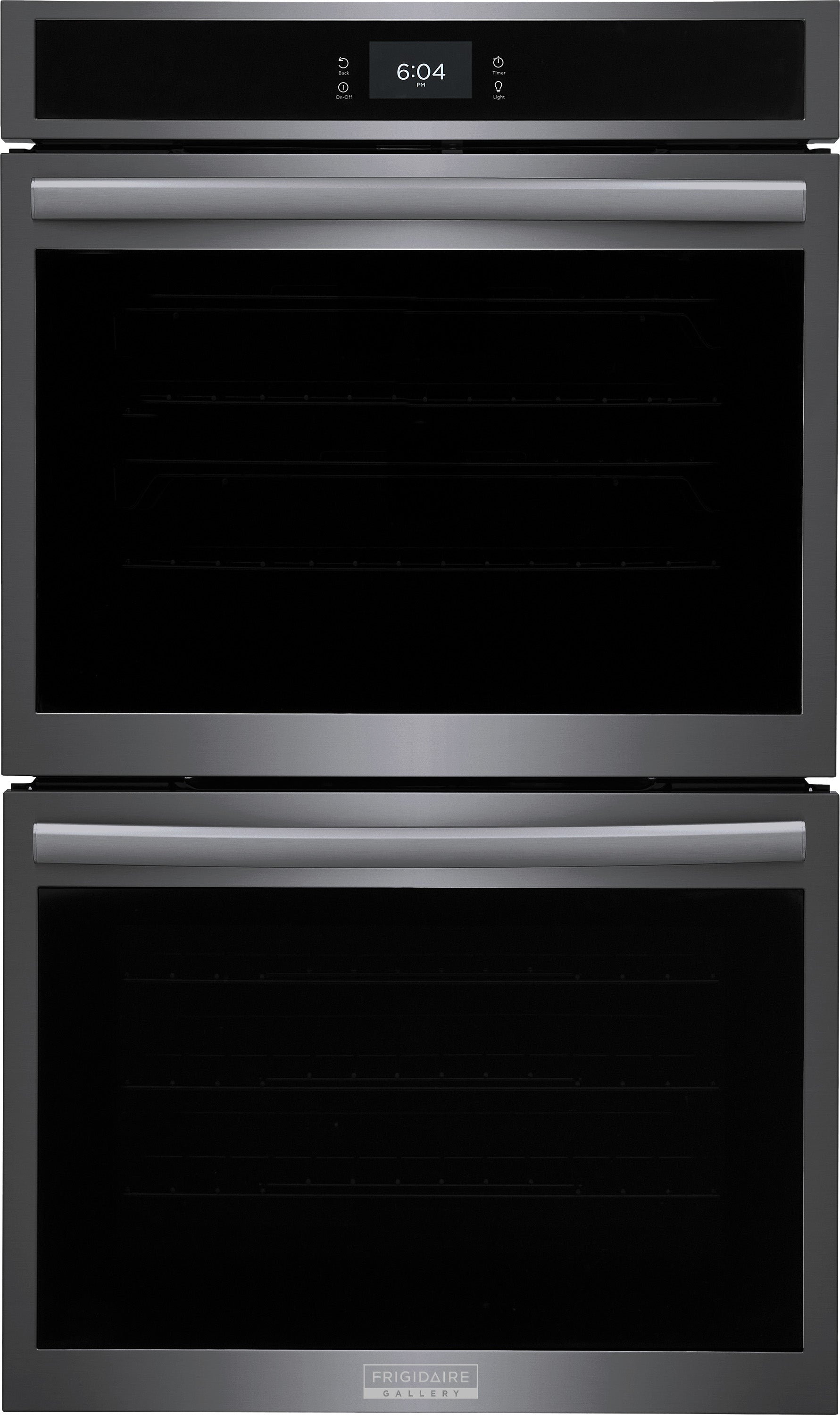 Frigidaire Gallery Smudge-Proof Black Stainless Steel 30" Double Wall Oven with Total Convection (10.6 Cu. Ft) - GCWD3067AD