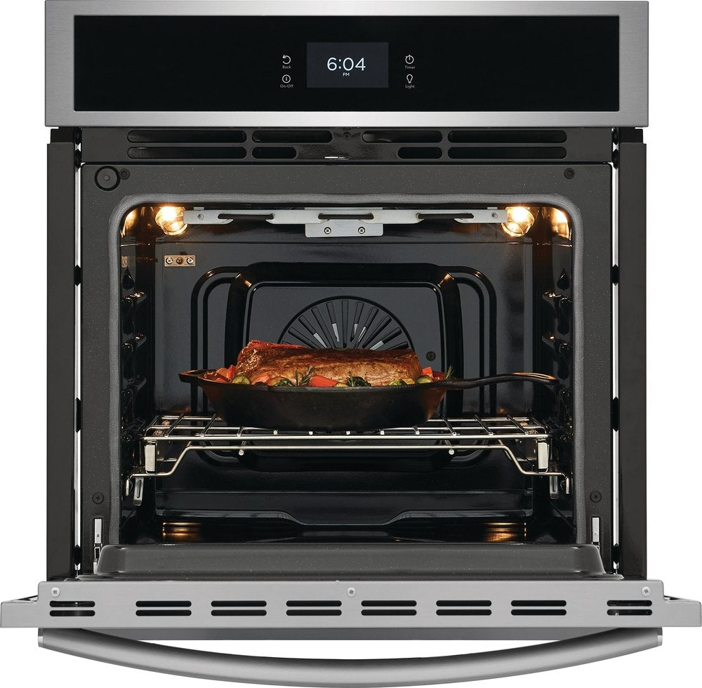 Frigidaire Gallery Smudge-Proof Stainless Steel 27" Single Wall Oven with Total Convection and Air Fry (3.8 Cu.Ft) - GCWS2767AF