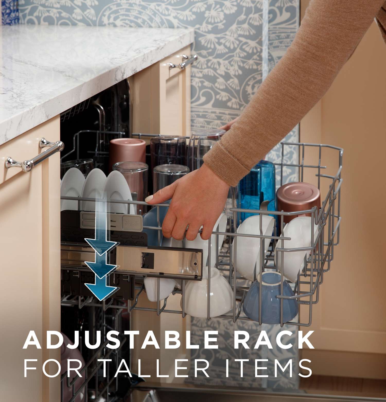 GE 24" Fingerprint Resistant Stainless Steel Top Control Dishwasher with Stainless Steel Interior and Third Rack - GDT670SYVFS