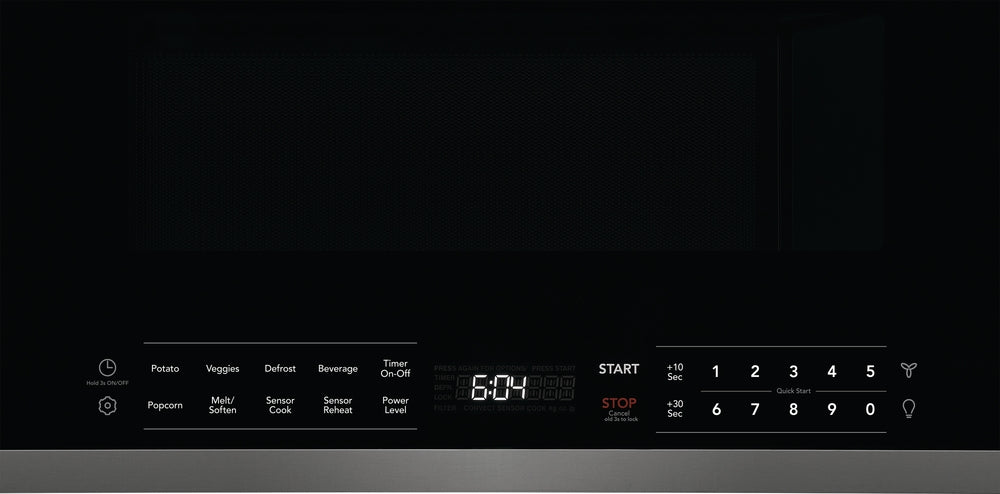 Frigidaire Gallery Smudge-Proof® Black Stainless Steel Over-The-Range Microwave with Sensor Cook (1.9 Cu. Ft.) - GMOS1964AD