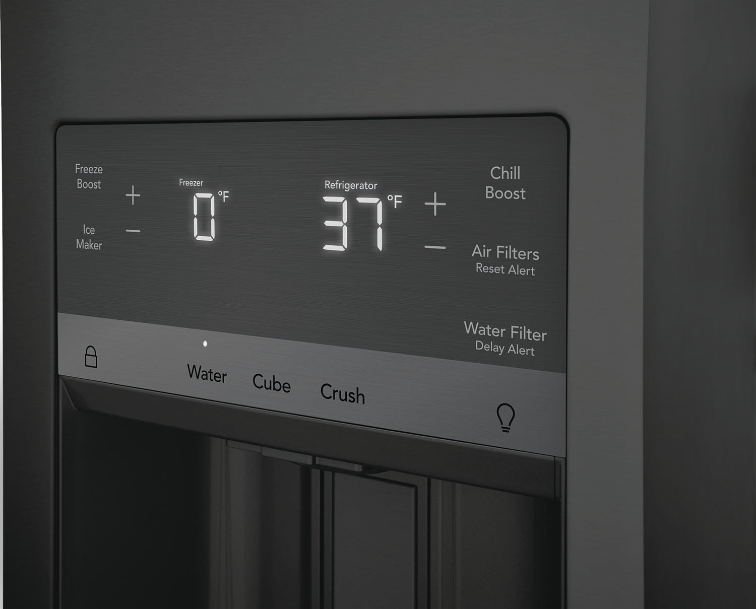 Frigidaire Gallery 36" 21.5 Cu. Ft. Smudge-Proof® Black Stainless Steel Counter-Depth 4-Door French Door Refrigerator - GRMC2273CD