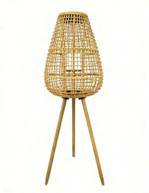 Garden Party Lampe solaire 37,8po en osier tressé – naturel