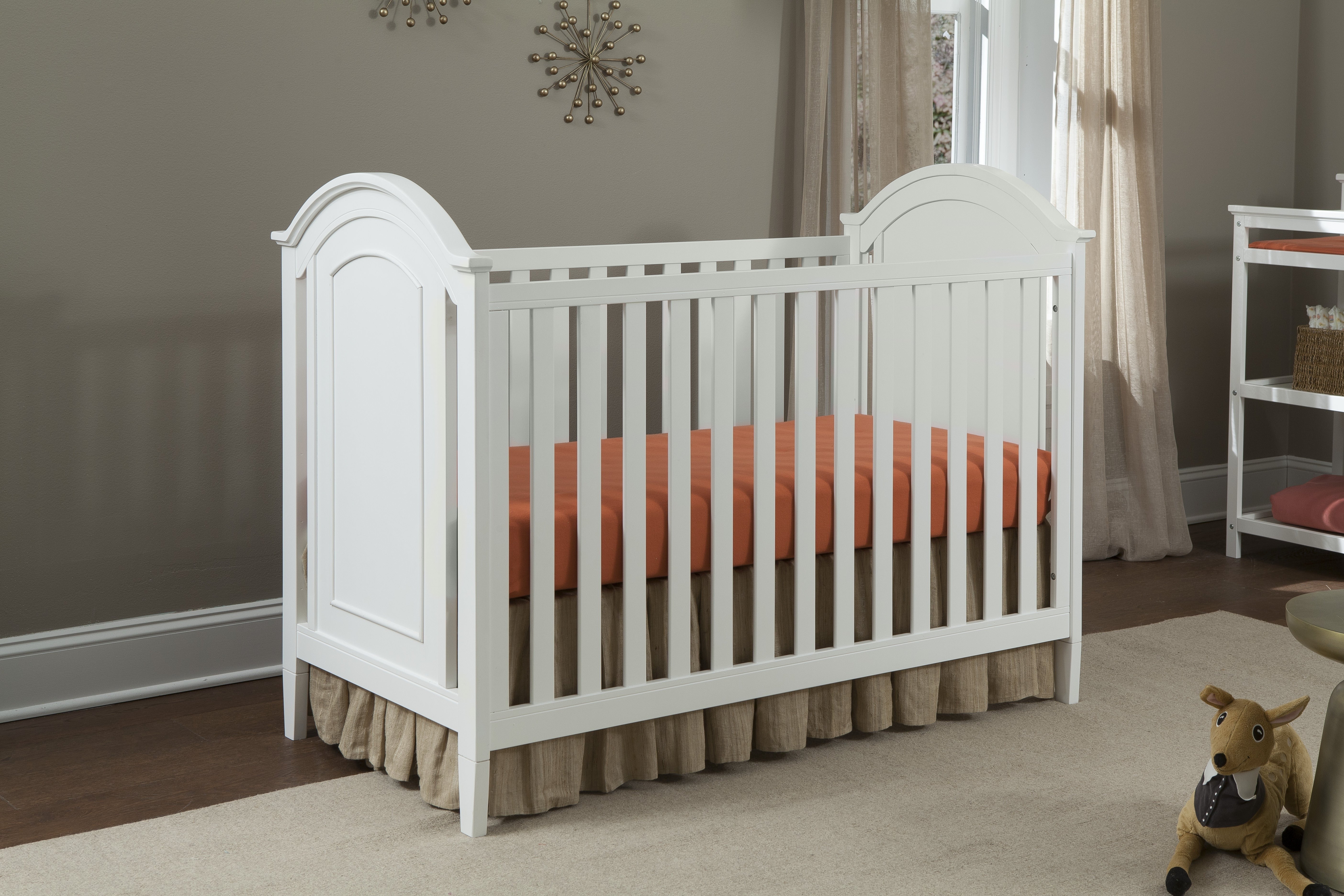 Delia Cottage Crib - White