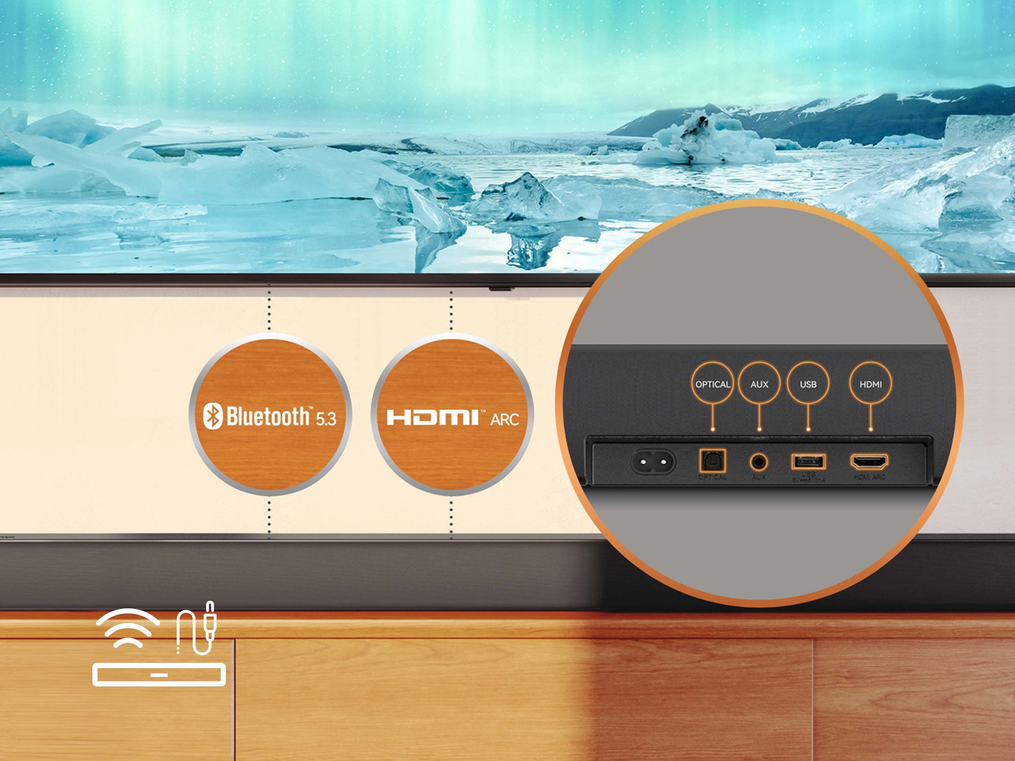 Hisense 480W 3.1 ch Soundbar with Wireless Subwoofer - HS3100