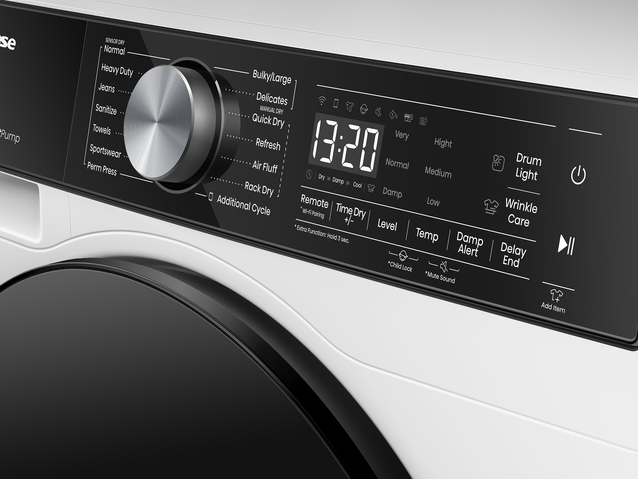 Hisense White Electric Dryer (4.5 cu. ft.) - DH5S452BW