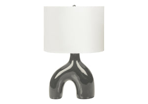 Elm Table Lamp - Grey