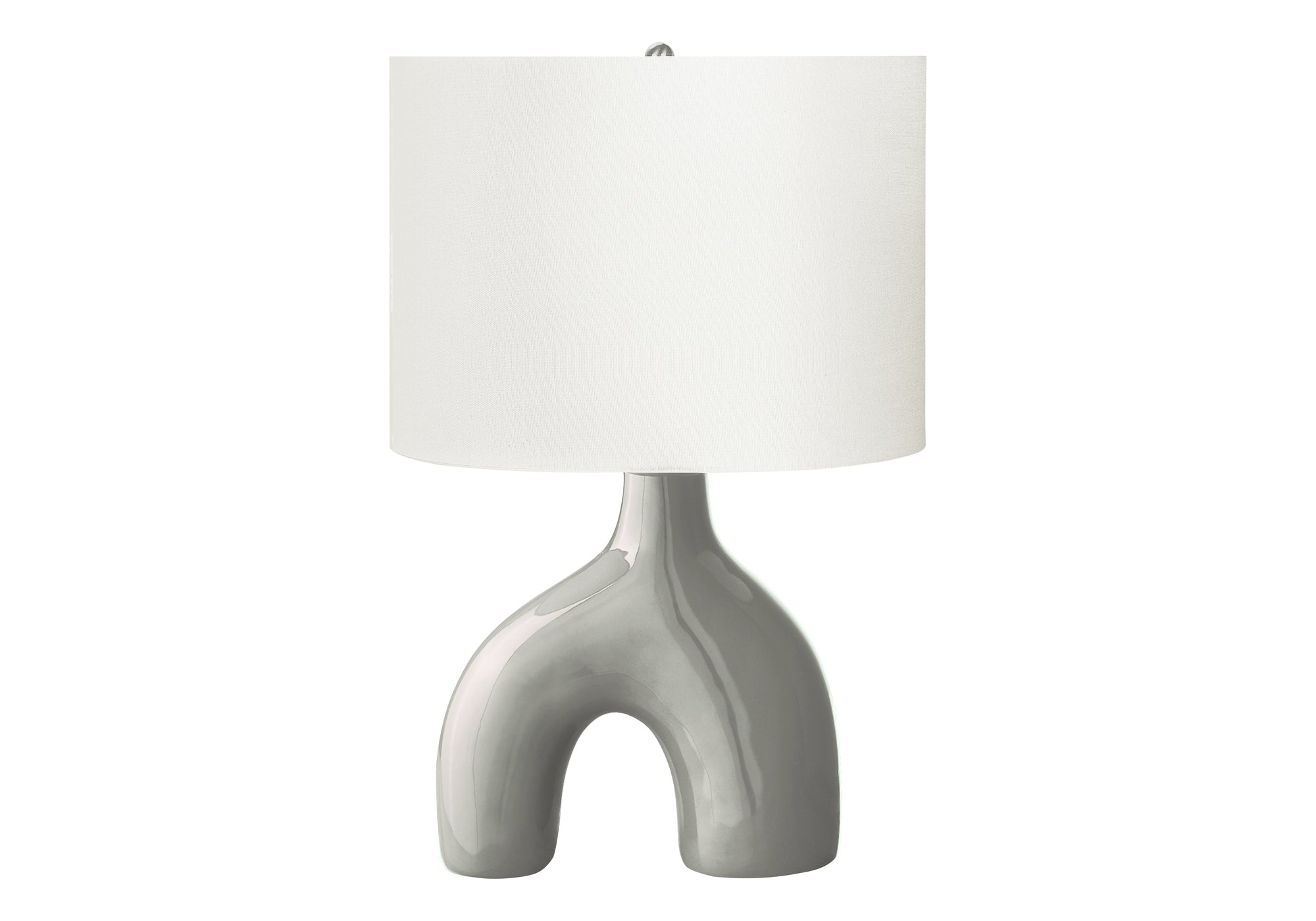 Elm Table Lamp - Light Grey