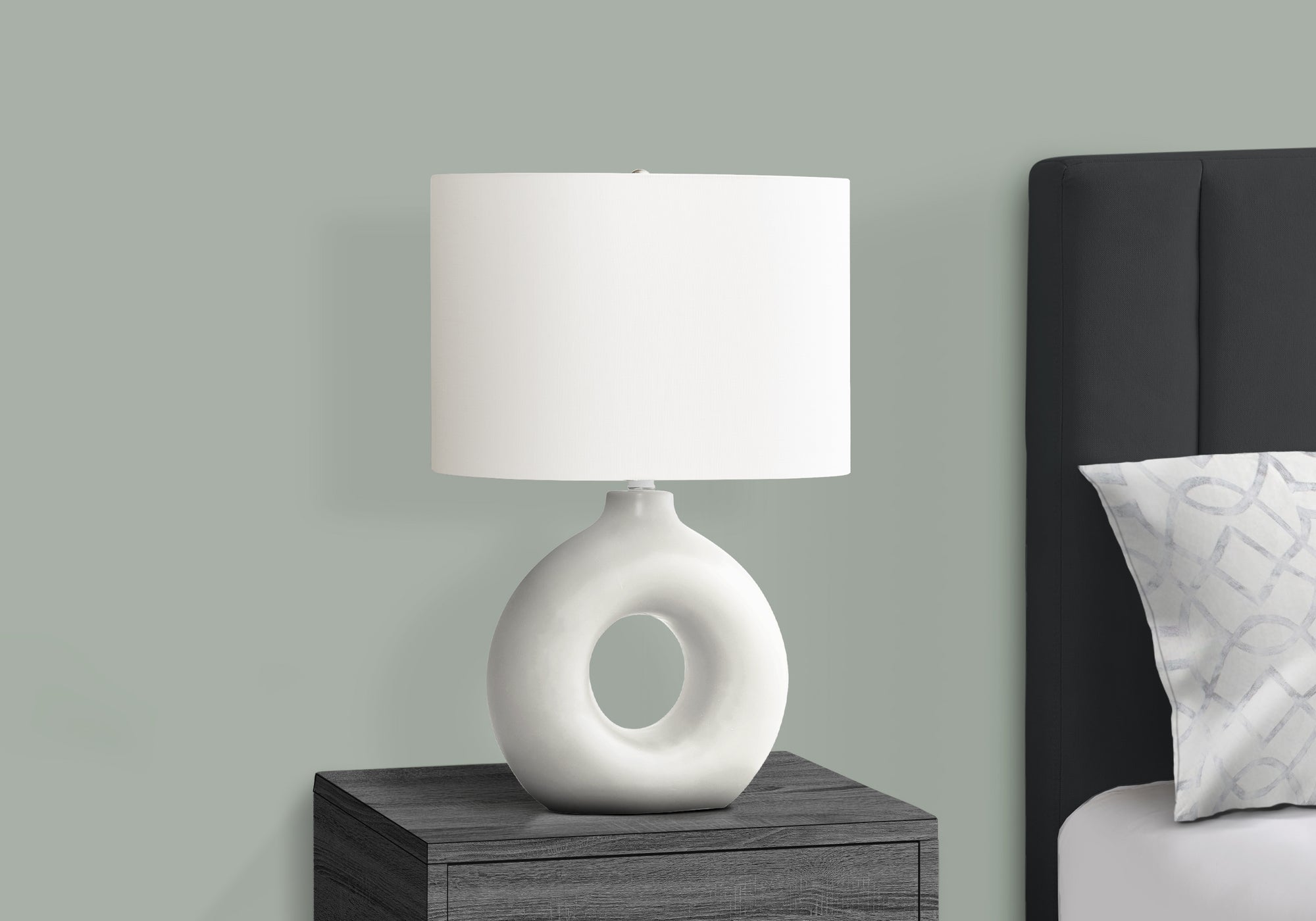 Birch Table Lamp - White