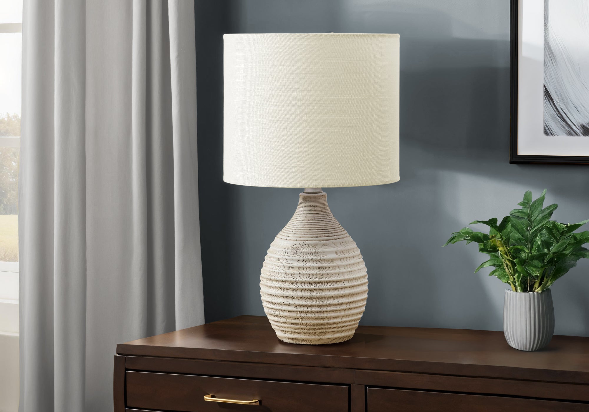 Taro Table Lamp - Ivory