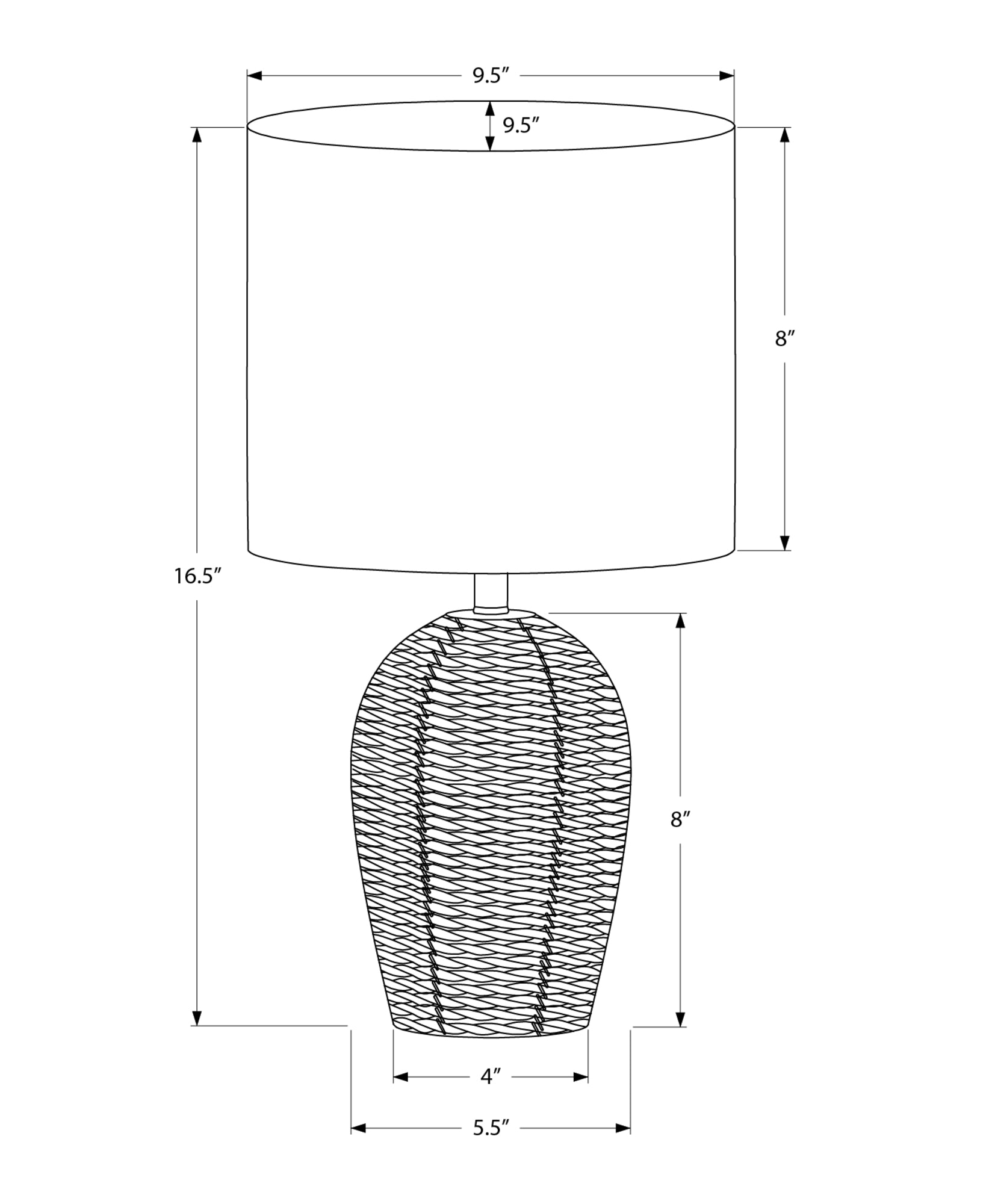 Arven Table Lamp - White