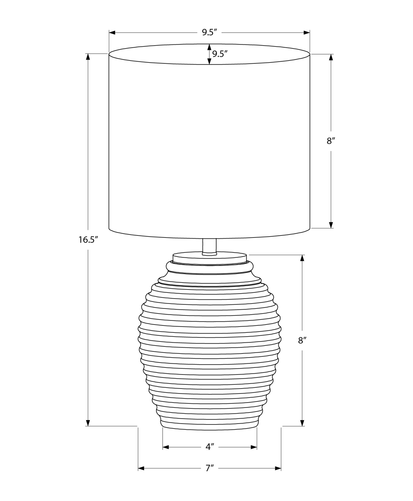 Revyn Table Lamp - Beige