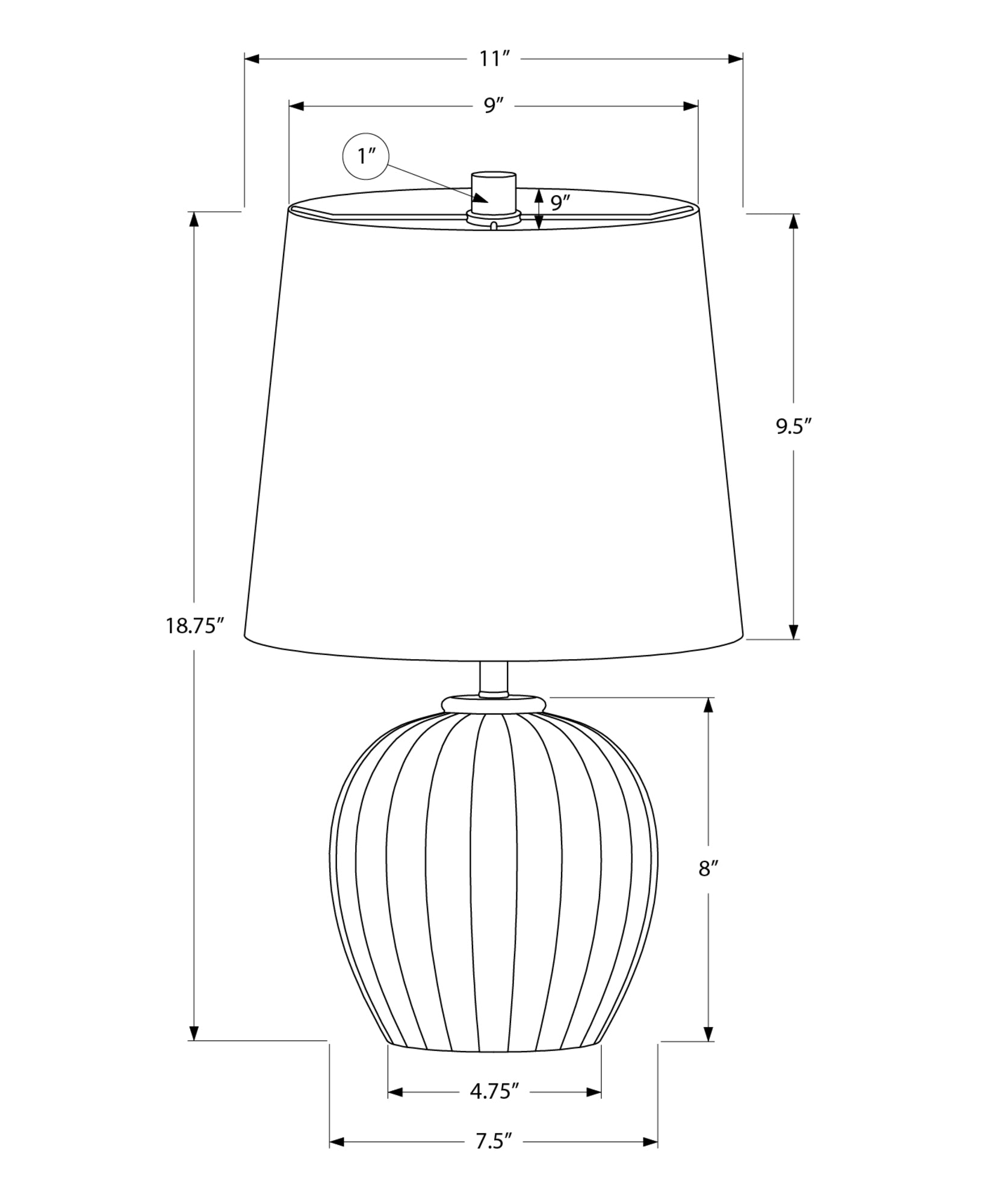 Zoren Table Lamp - Beige