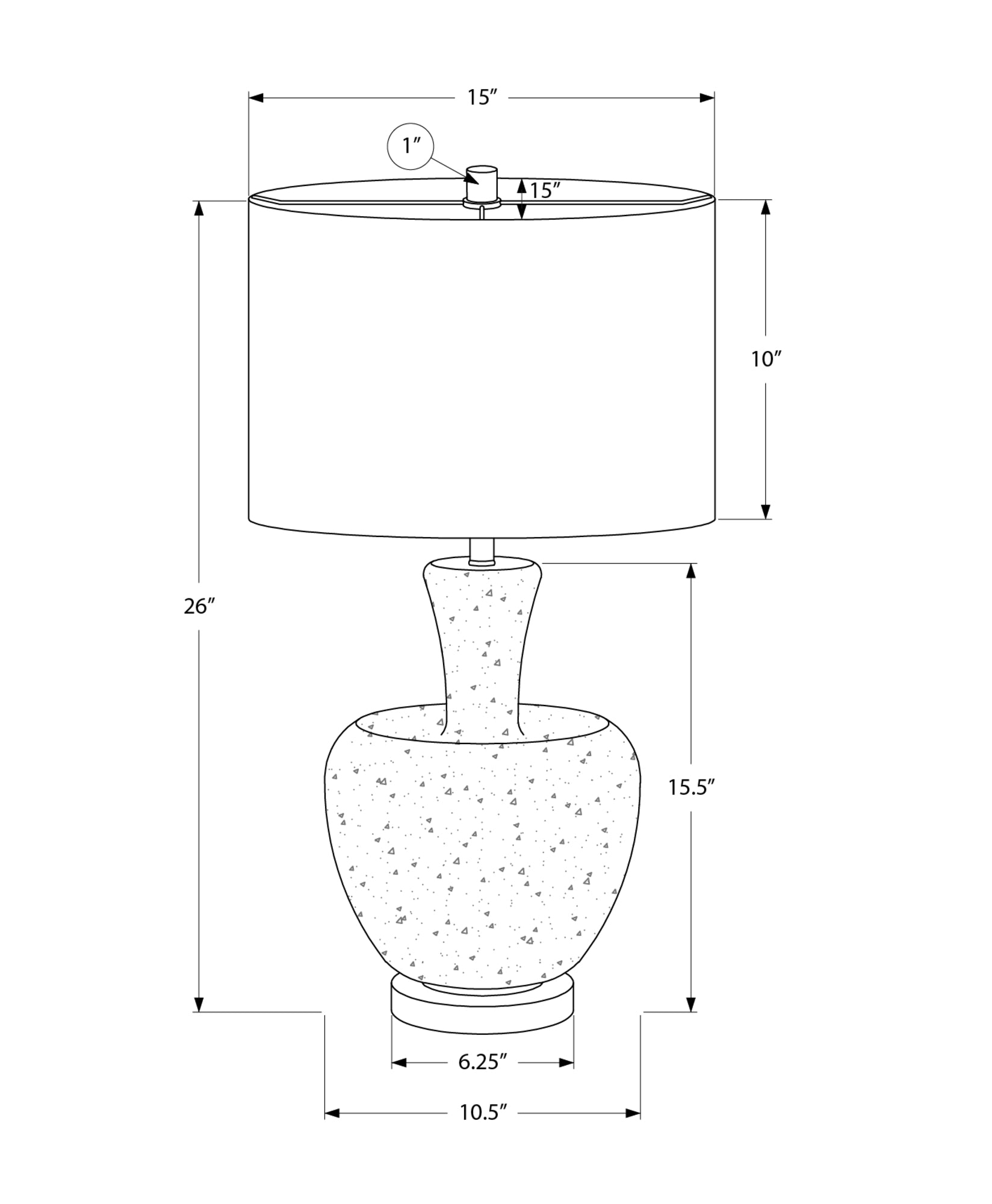 Varoa Table Lamp - Silver