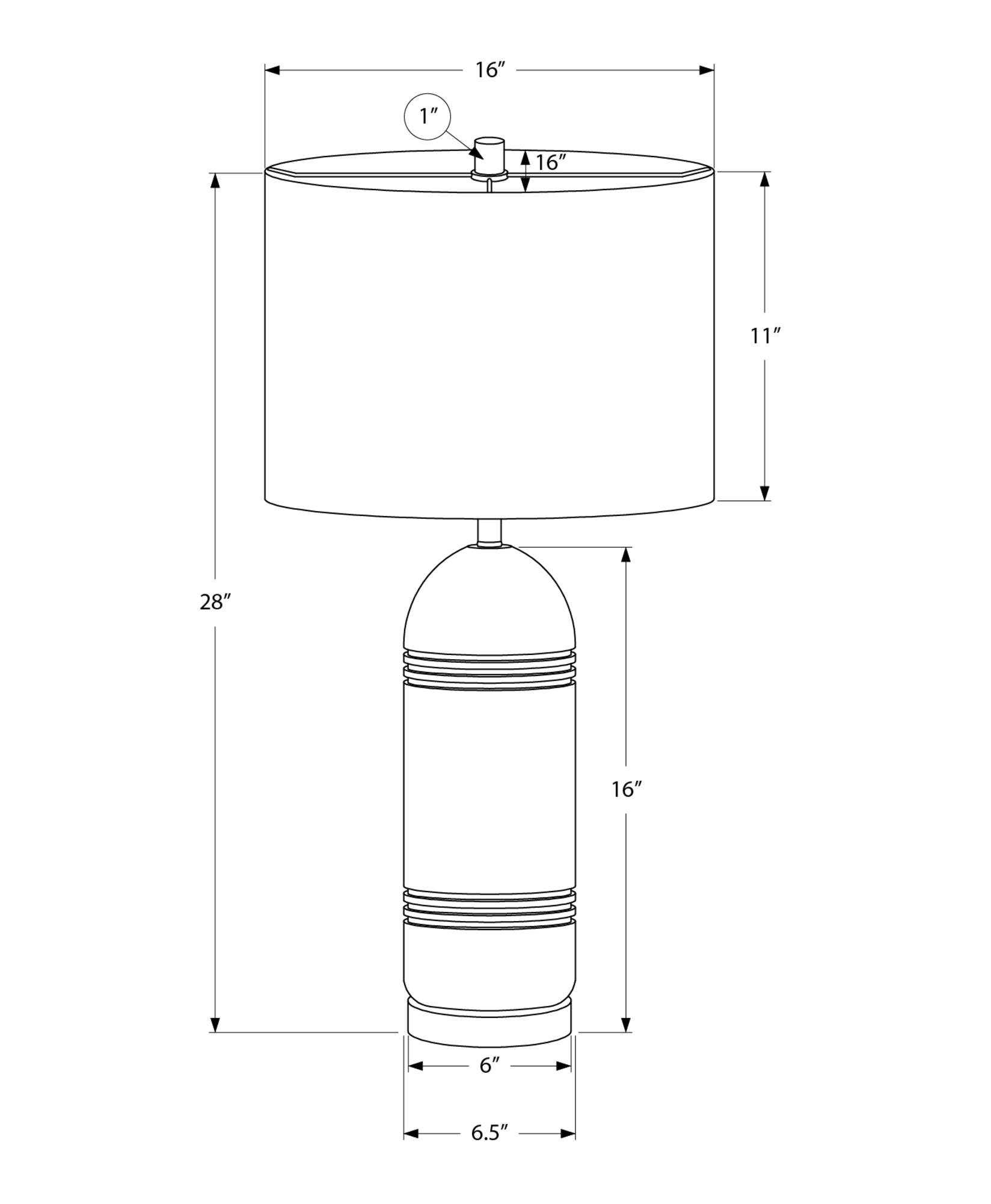 Vire Table Lamp - Stone