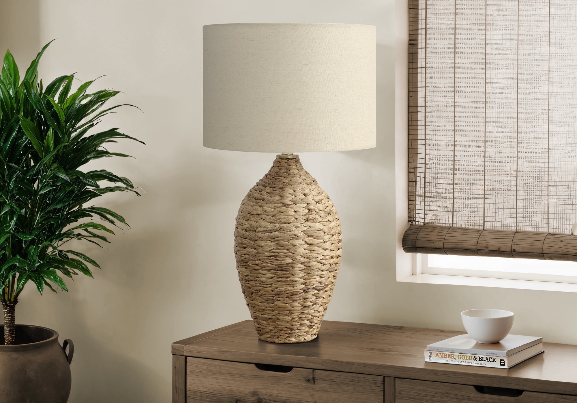Saben Table Lamp - Brown