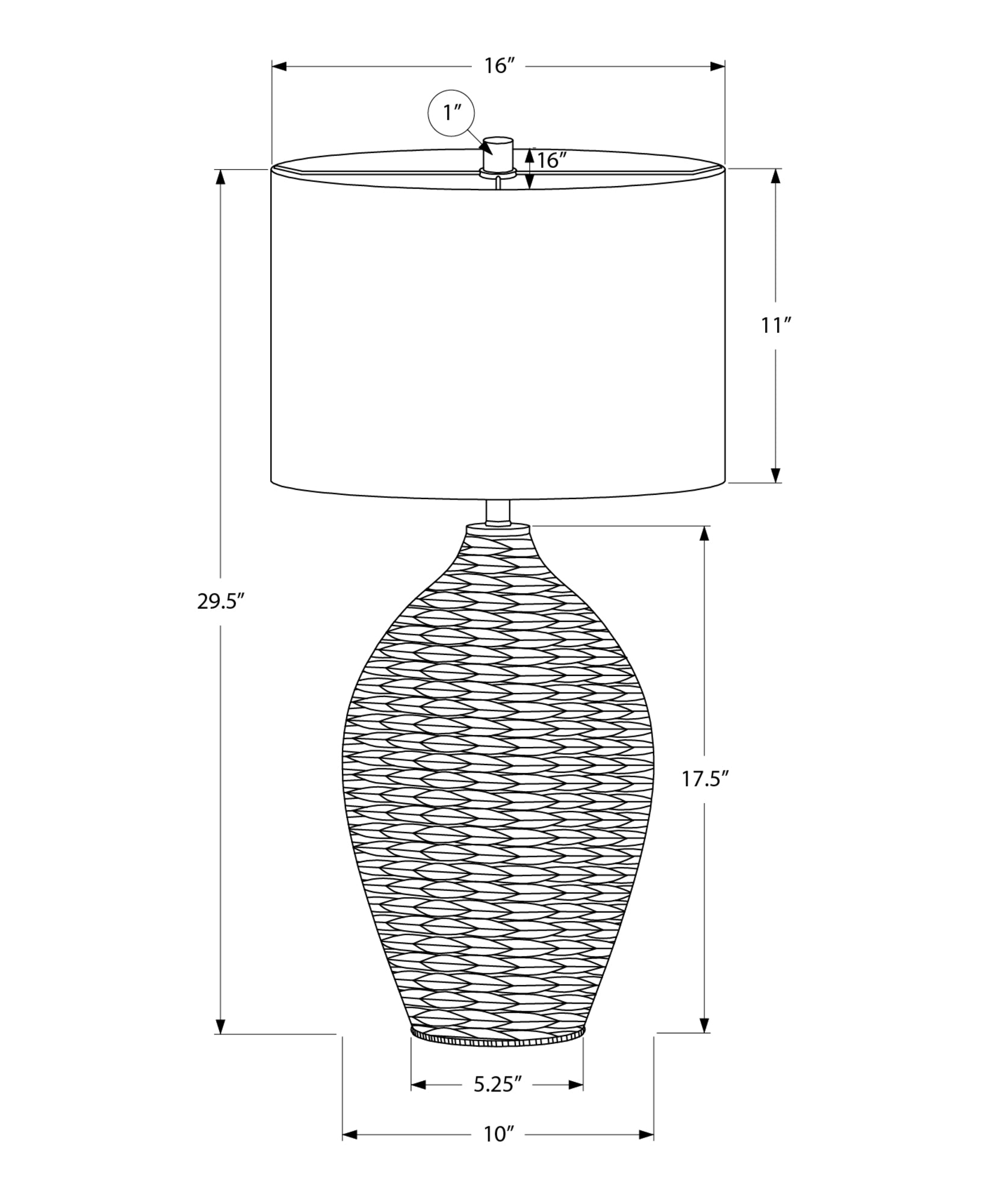 Saben Table Lamp - Black