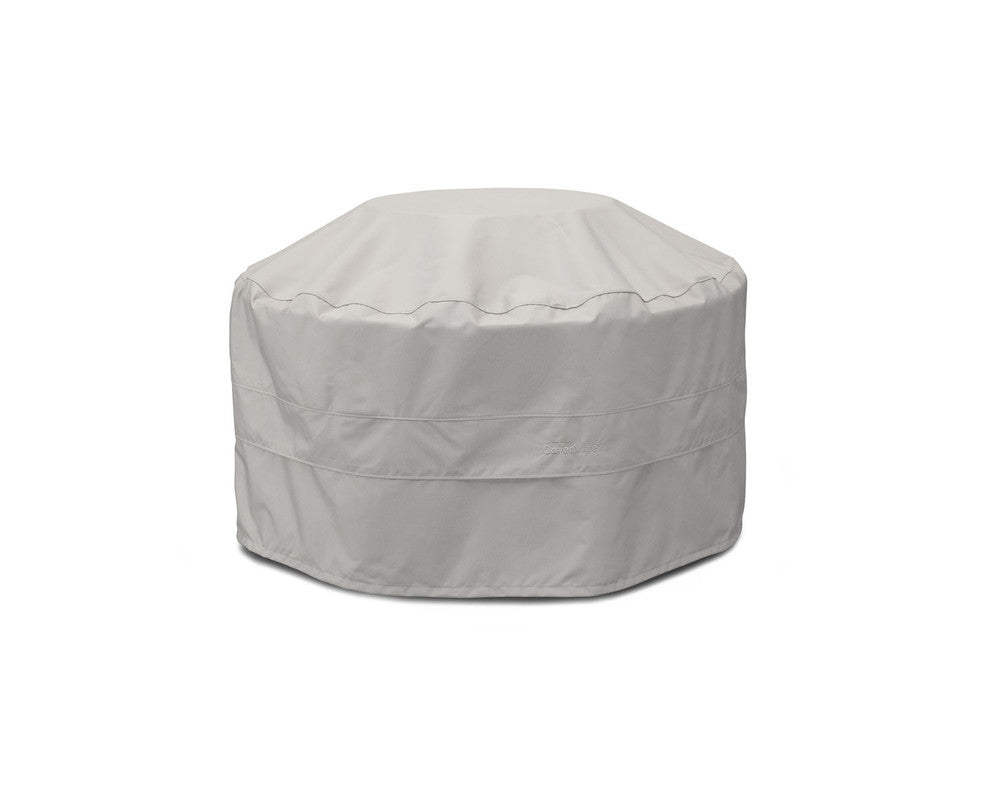 POLYWOOD® Round 48" Fire Pit Table - Slate Grey